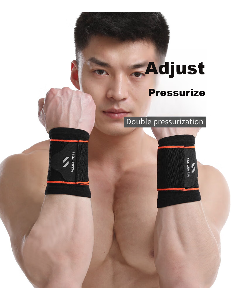 NAILEKESI N Extended Wrist Support for Sports, Fitness, Sprains, Badminton, Basketball, Push-Ups, Weightlifting, Fixed Compression Brace 7