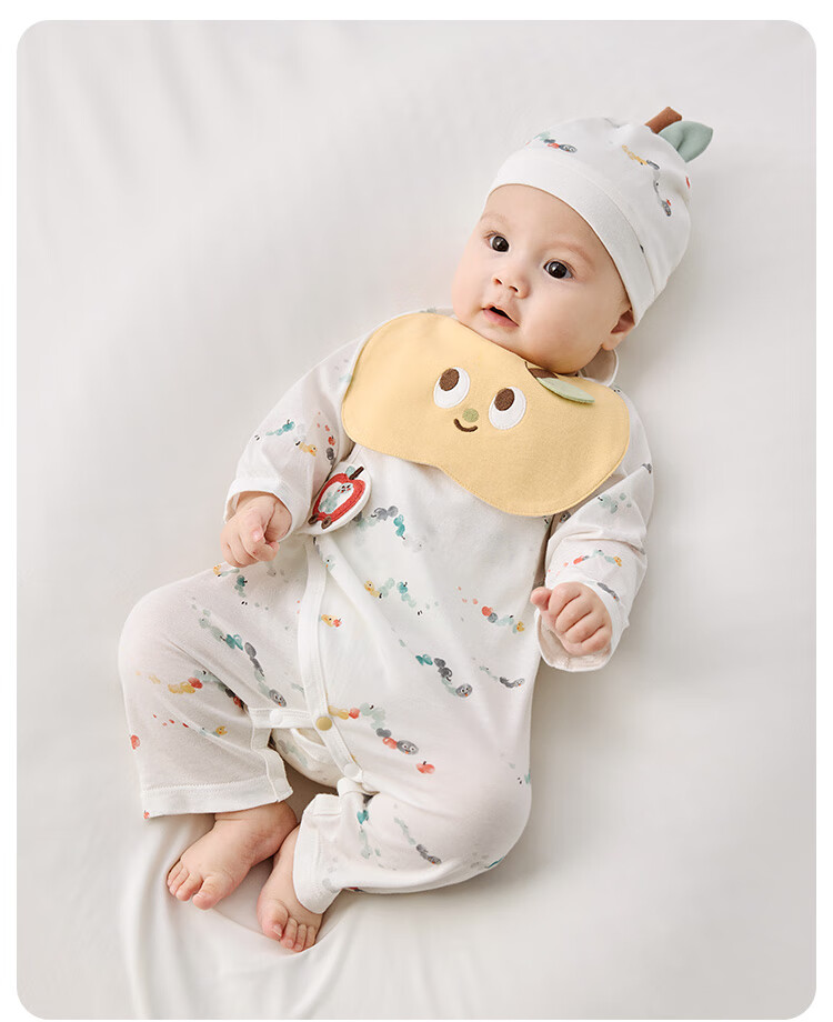Wismorni [Antibacterial And Anti-Mite] Newborn Onesie, Summer Thin Style, Baby Clothes, Infant Summer Outfit 3