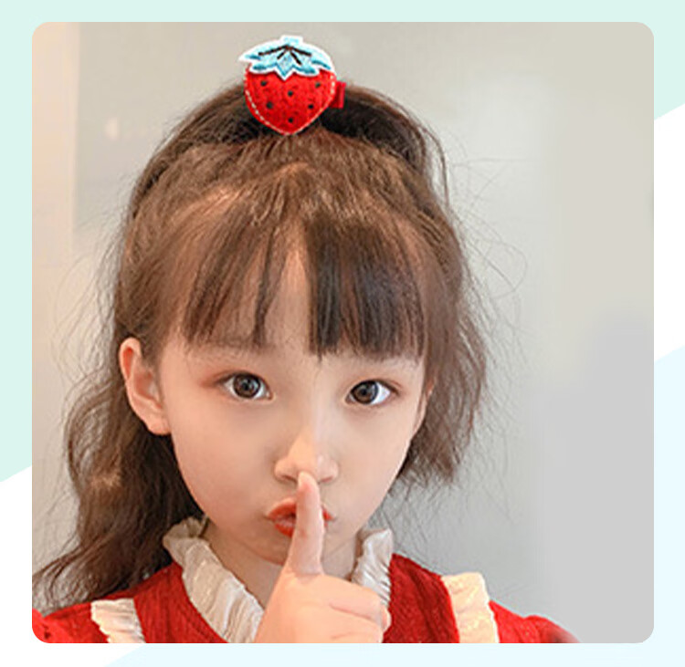 CHIMERA Red 2-Piece Children's Bow Hair Ties, Scrunchies, Ponytail Holders, Hair Bands, Hair Accessories for Girls, New Year Gift 25