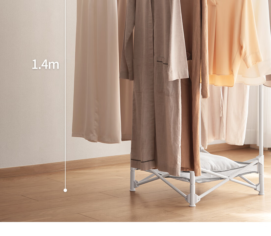 Lazy Corner Foldable Drying Rack Floor Clothes Rack Balcony Telescopic Double Rod Clothes Hanger Quilt Drying Rack Indoor Outdoor Clothes Drying Rack 10
