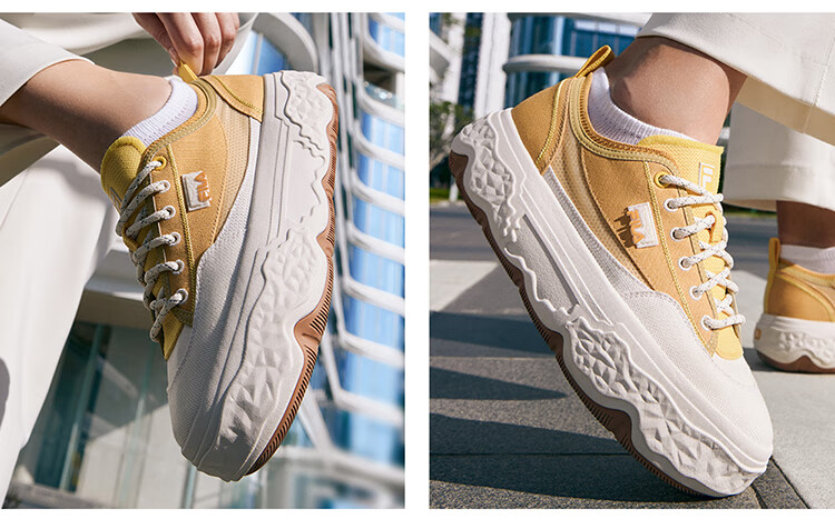 FILA Official [Yang Mi Same Style] Women's ROCK Modern Canvas Shoes, Fashionable Casual Sneakers 16
