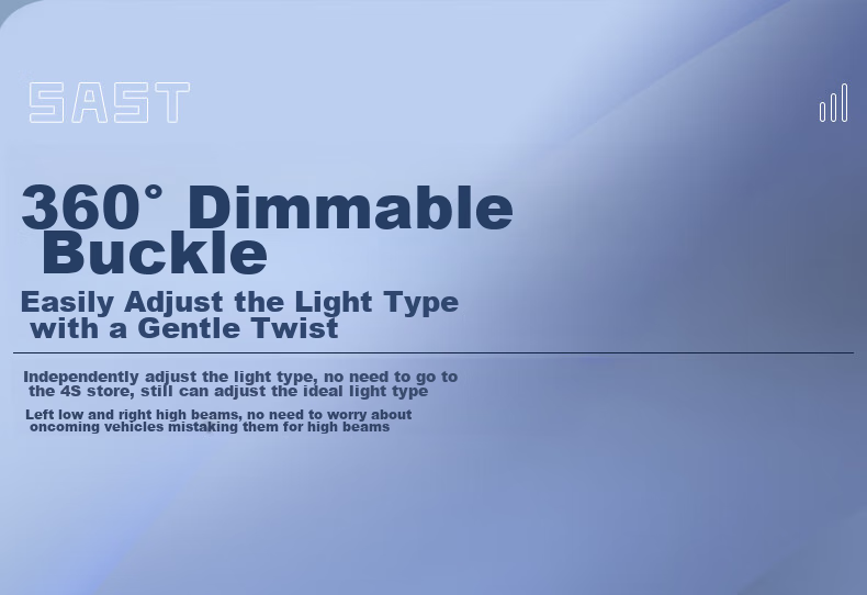 SAST Car LED Headlight Bulb Modification, Laser Car Light, Ultra-Bright Integrated High And Low Beam H4 [2-Pack] 13