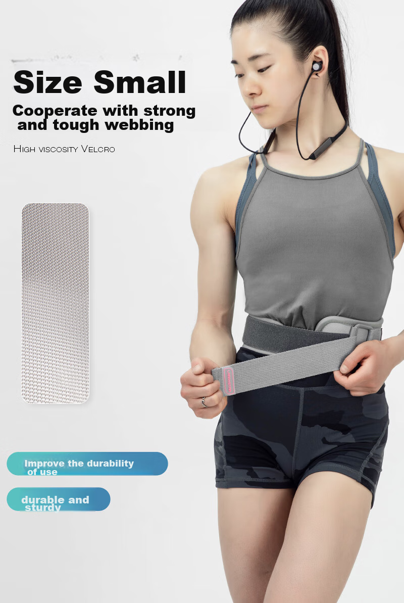 LARASTAR Gravity Fitness Waist Belt for Women, Deadlift Squat Back Support Belt, Strength Training Equipment Exercise, Gray Slim Version L 5
