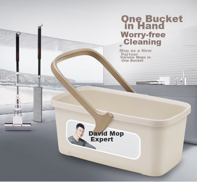 Dawei Foldable Mop Bucket, 10L Large Capacity, Thickened Rectangular Water Bucket, Foldable Cleaning Bucket R3 1