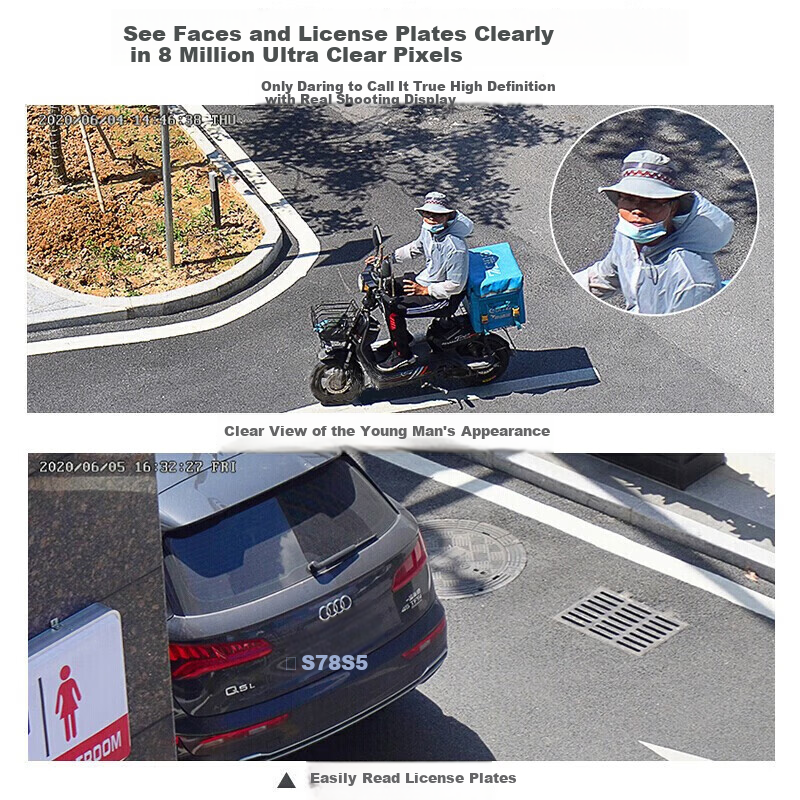 鸣胜监控摄像头无线WIFI院子户外防水监控家用360度无死角带夜视可对话双向语音智能追踪