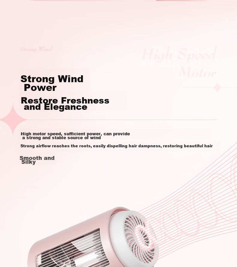 CONFU Hair Dryer for Home And Student Dormitory Use, 1100W Low Power Quick-Drying Hair Protection Non-Damaging Small Portable Folding Hair Dryer KF-3152 Light Cherry Pink Price 8