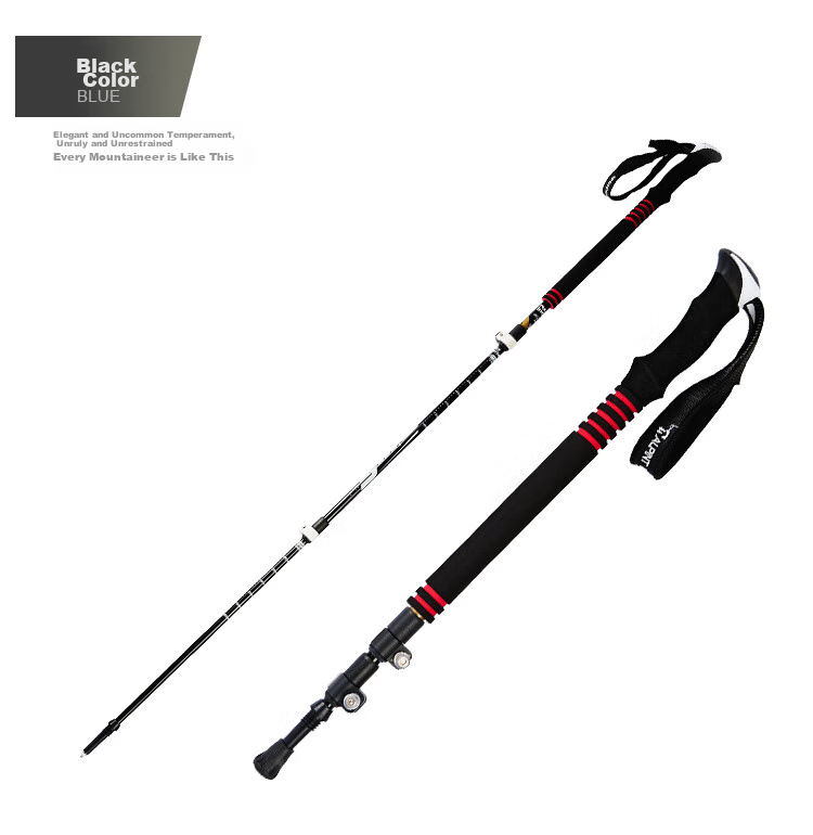 ALPINT MOUNTAIN Carbon Fiber Outdoor Trekking Pole for Men And Women, Lightweight Telescopic Three-Section Hiking Poles with Anti-Slip Desig 5