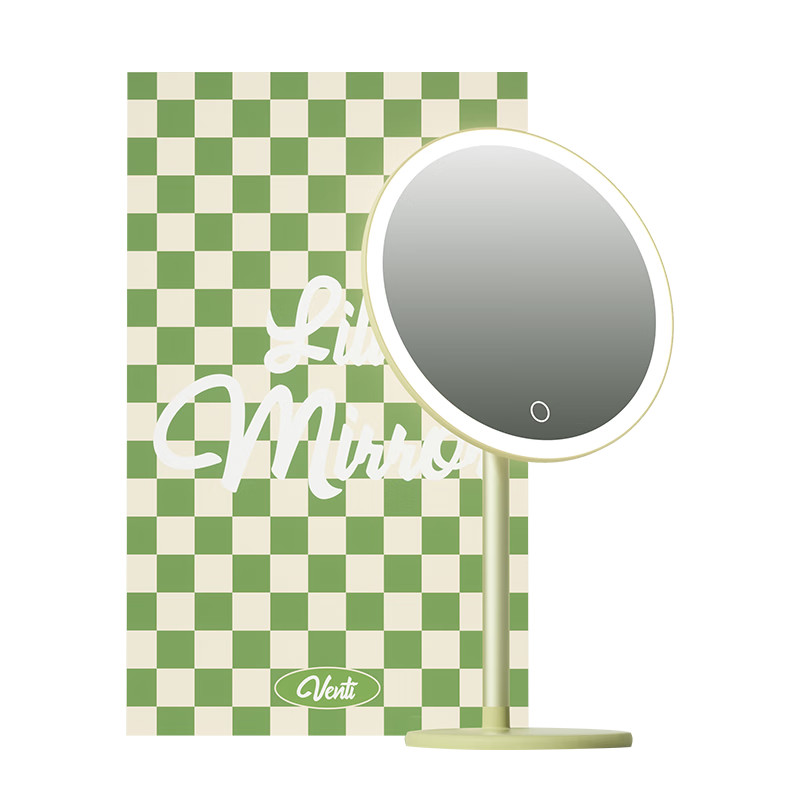 DOCO LAB Mirror with Light, Bedroom Dorm Dressing Table LED Desktop Makeup Mirror, Smart High-Definition Dressing Beauty Mirror, Large Touch-Up Mirror, Birthday Gift for Girls