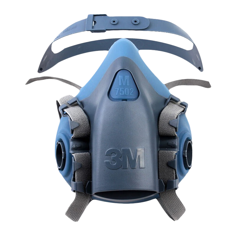 3M 7502 Gas Mask Respirator for Paint Spraying, Toxic Gases And Paint (Cannot Be Used Alone), 1 Firefighting Mask