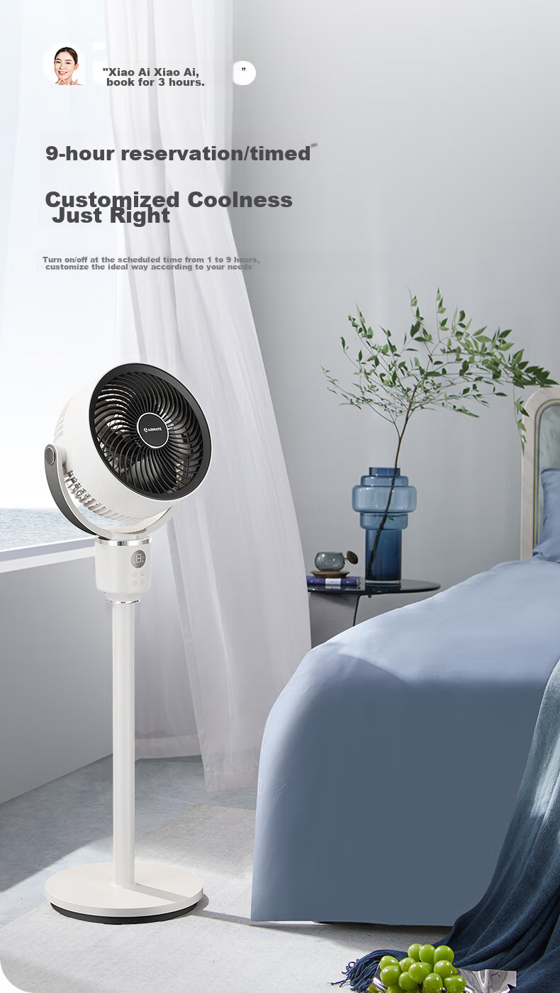 AIRMATE [Voice-Activated Mini Storm] Smart Air Circulation Fan, High-Power Electric Fan for Home Use, Small Floor Fan, Quiet Bedroom Fan with Gentle Breeze, SR160 12