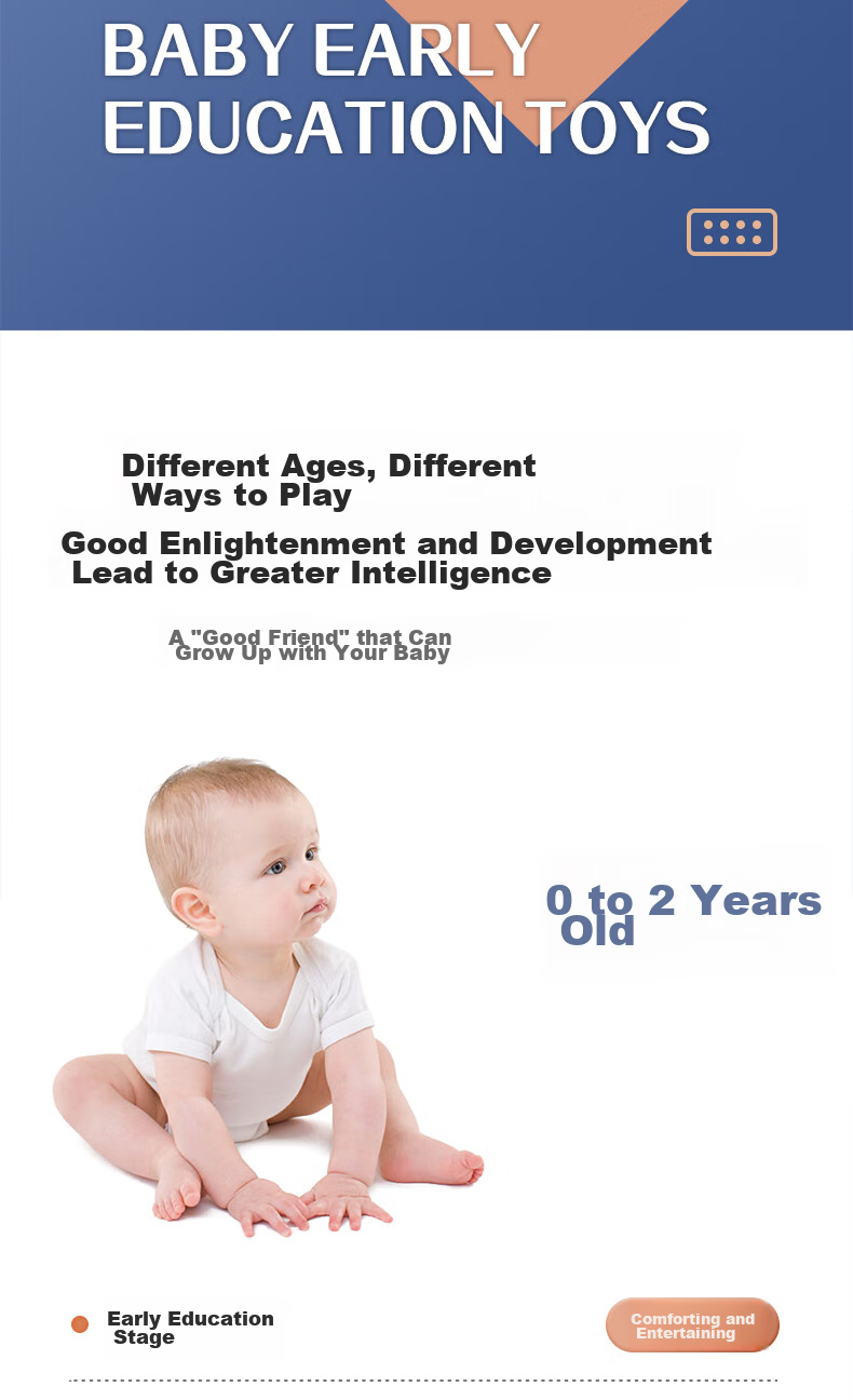 Oumaier 0-1 Year Old Baby Rattle Drum, Newborn Infant Traditional Toy, Wooden Sheepskin, Natural Wood Sheepskin Jihu 9