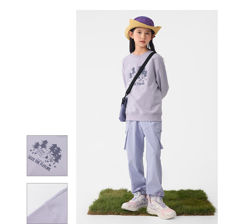 BALABALA Children's Clothing, Kids' Long-Sleeve Sweatshirt, Boys And Girls Spring Wear, Round Neck, Loose-Fitting Comfortable Top, 208125121206 19