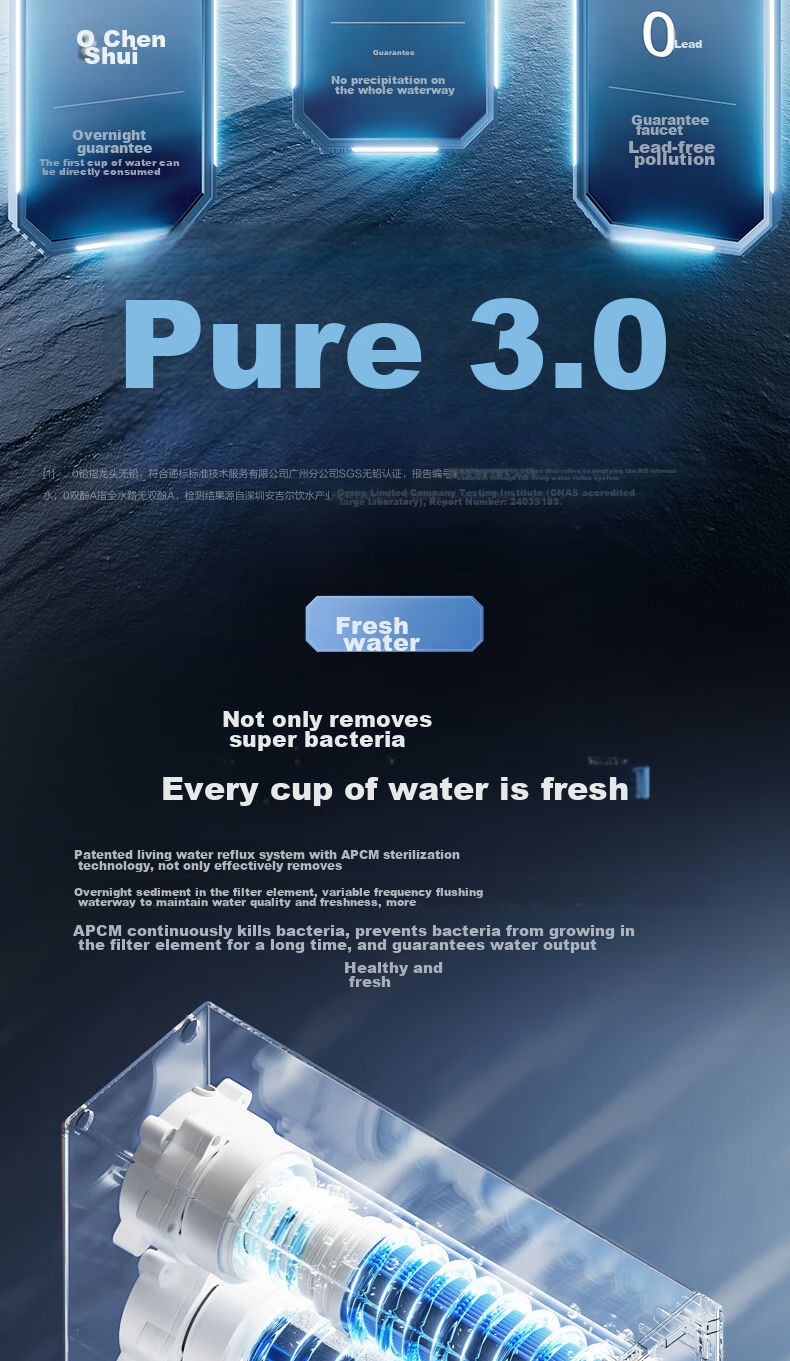 Anjier [Lowest Price for Top Streamer, 95% Off] Home Water Purifier Yulong Pro 1000G, 6-Year Long-Lasting RO Membrane Reverse Osmosis Under-Sink Direct Drinking Machine 6