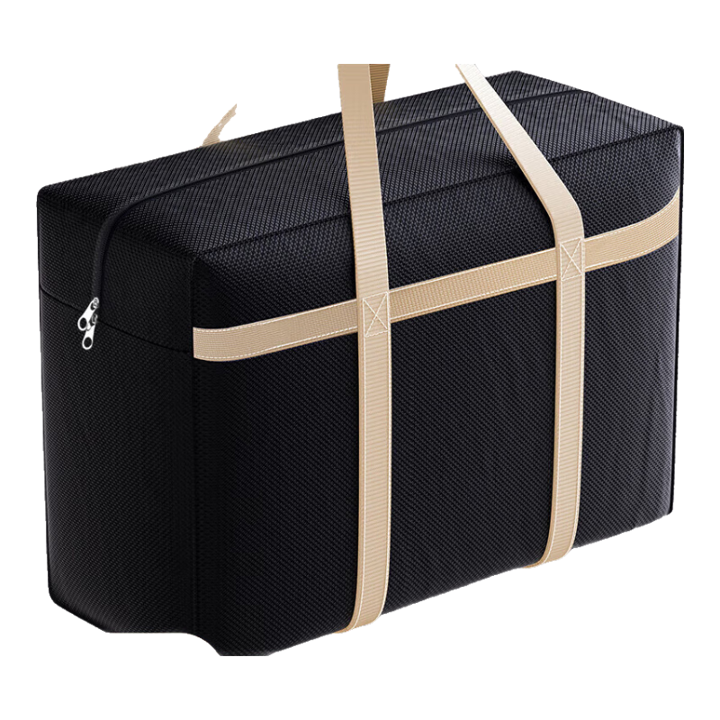 Baicaoyuan Moving Packing Bags, Luggage Bags, Woven Bags for Quilts And Clothes, Travel Bags, Moving Bags, 150L Black, 2-Pack