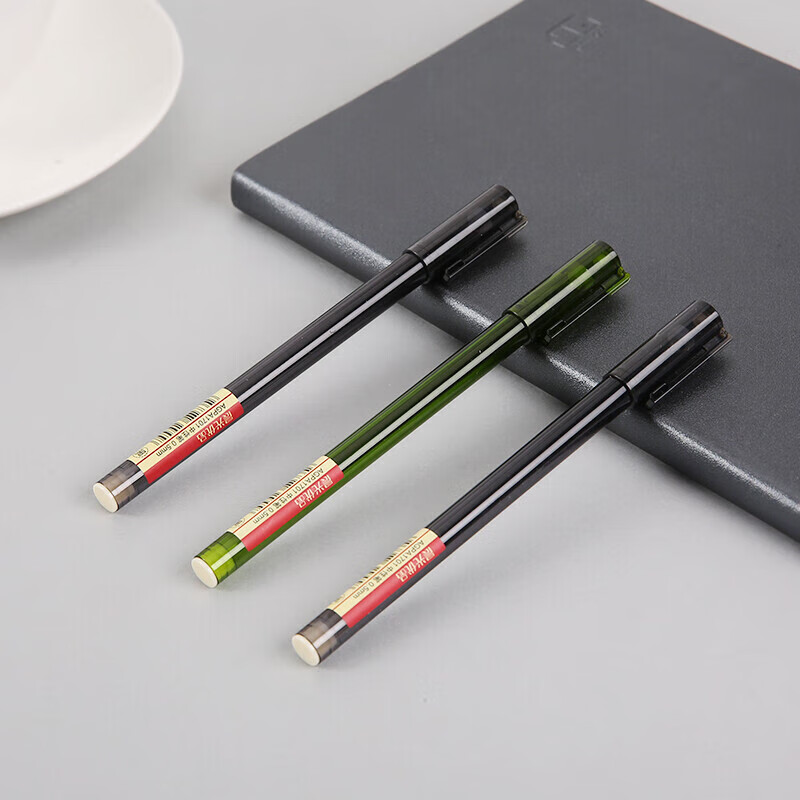 M&G Premium Series 0.5mm Black Gel Pen Full Needle Tube Cap Pen AGPA1701 12-Pack