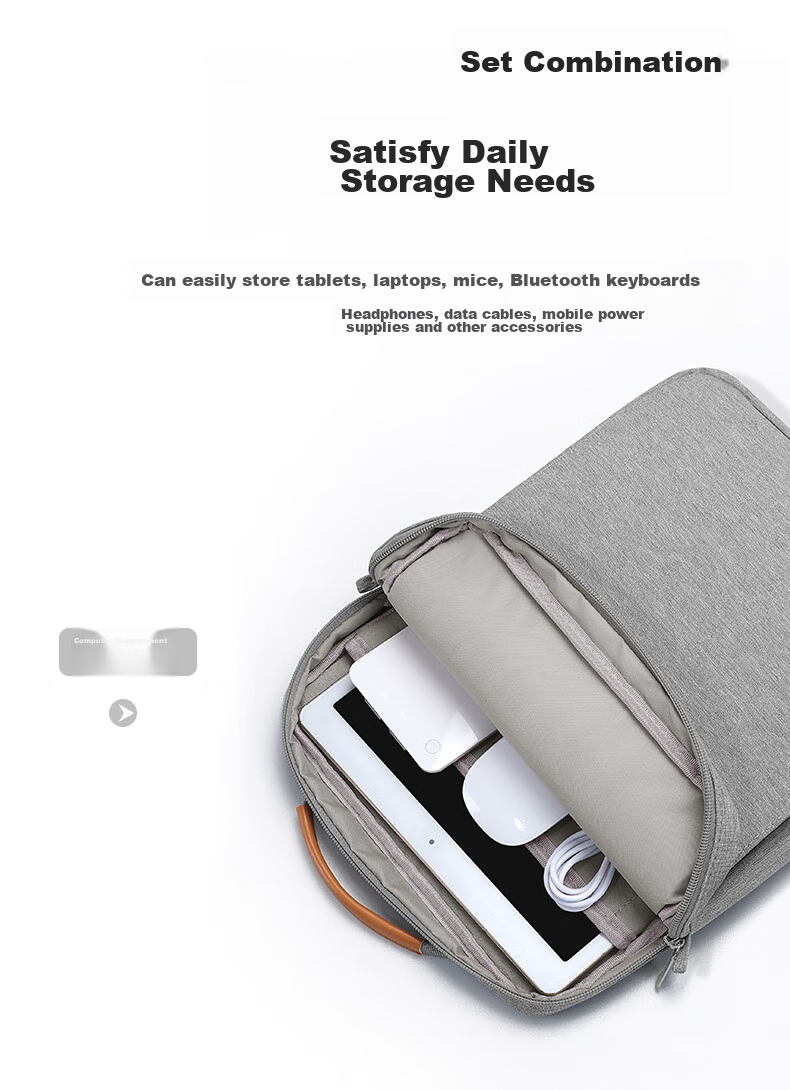 Biyoumei IPad Storage Case, Tablet Pro Inner Case, Air5 Diagonal Crossbody Bag, 13-Inch Laptop Bag 3