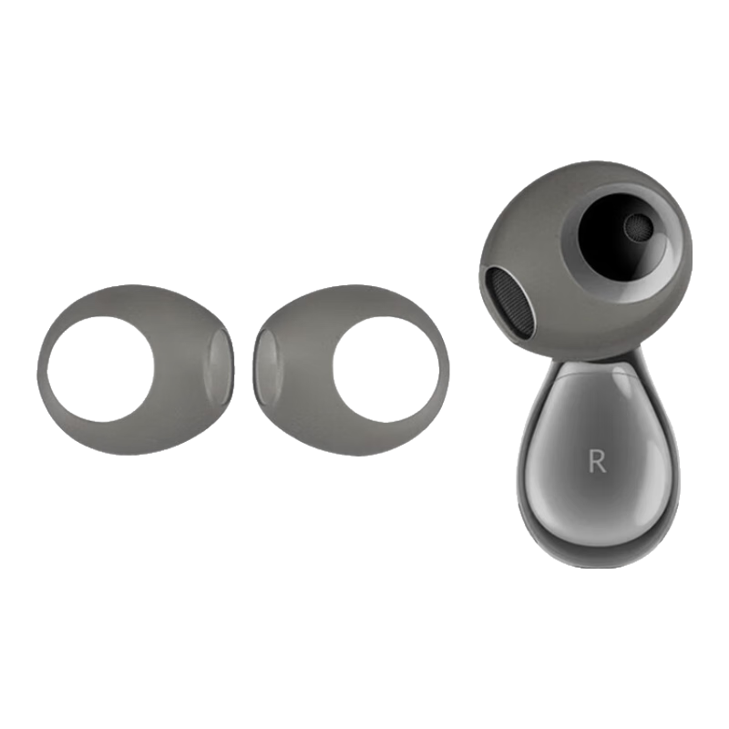 Masentek Earphone Ear Tips Protective Covers Compatible with Huawei FreeBuds 5/6 Bluetooth Earphones, Anti-Slip Silicone Protective Accessories Ultra-Thin Transparent Black