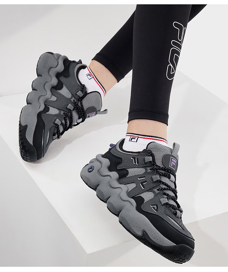 FILA Panini Official Women's Retro Sports Basketball Casual Chunky Dad Sneakers Autumn Shoes 11