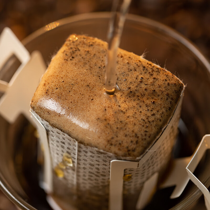 柯林咖啡 挂耳咖啡 滤泡式生豆烘焙现磨滤挂黑咖啡粉 焦糖无酸 12g*10袋