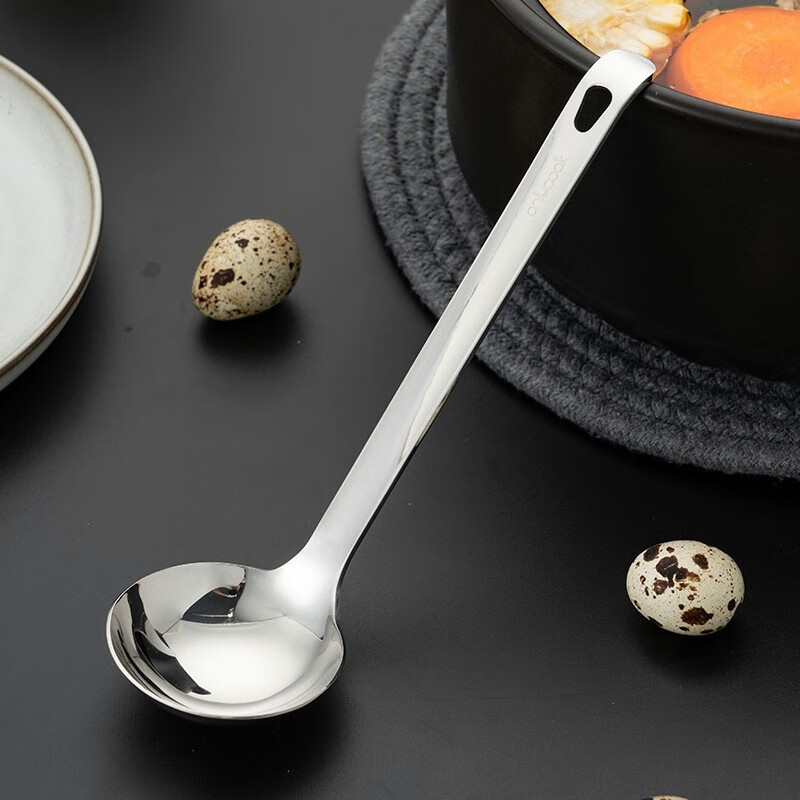 Onlycook 316L Нержавеющая сталь, большая суповая ложка для горячего горшка, бытовая сервировочная ложка для риса, каши, лапши, супа и блюд