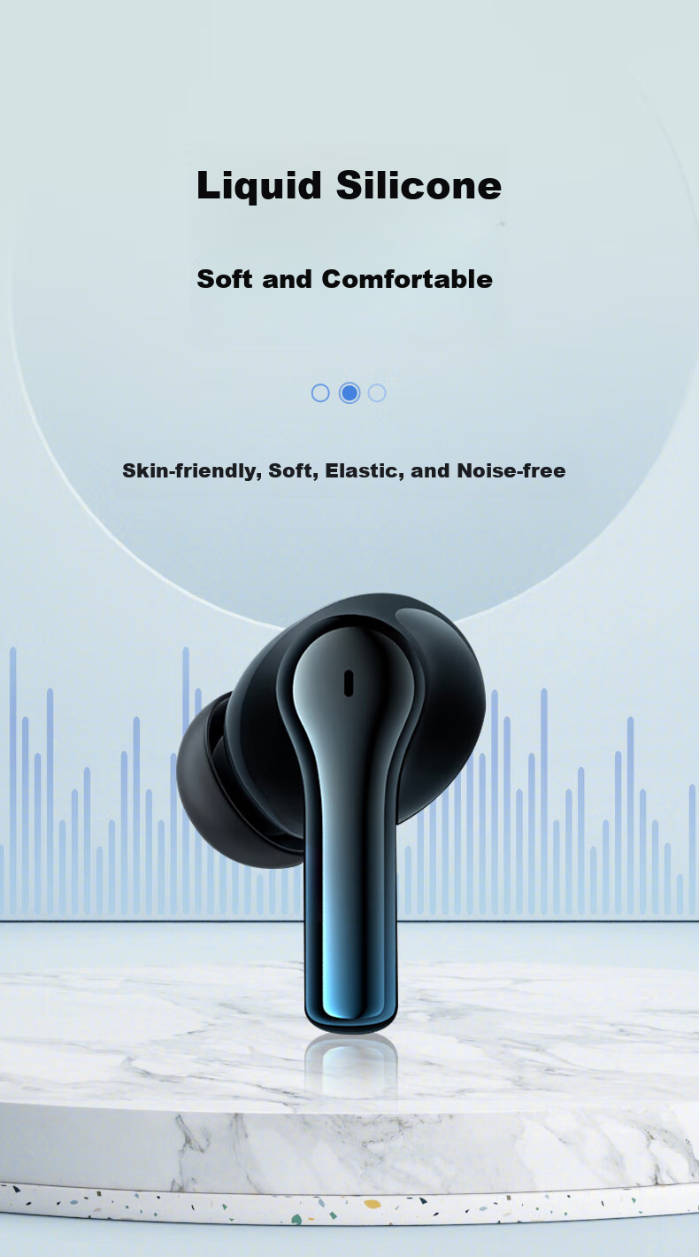 Masentek Earphone Eartips, Compatible with VIVO TWS 2/2e Bluetooth Headphones, Silicone Tips, Soft Earplugs for Sports, Non-Slip Accessories, In-Ear Replacement, Black 7