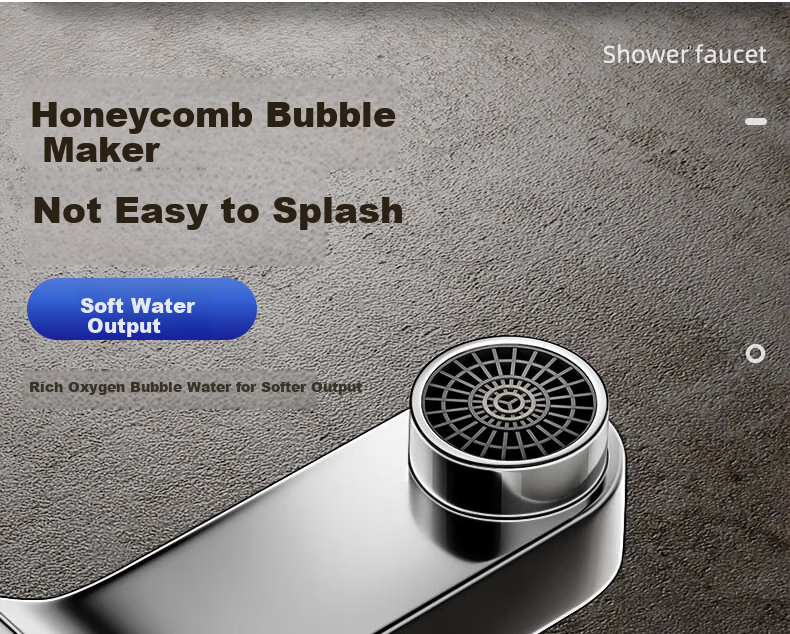 ZUNCHI Mixing Valve Hot And Cold Water Faucet, Thickened Triple Shower Head, Bathroom Toilet Washroom Wall-Mounted Bathtub Faucet 11