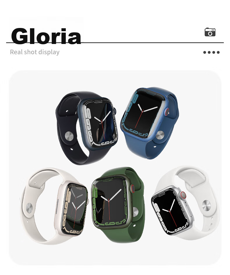 Weiqiantu Compatible with Apple Watch Series 12/11/10/9/8/7/6/ultra4/32, Sports Silicone Watch Band for Men And Wome 9