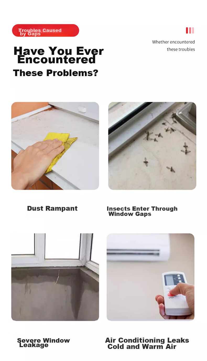 Xiruo Winter Windproof Tape, Base Adhesive for Doors And Windows, Sealing Waterproof Barrier, Warmth-Keeping, Cold-Proof Window Gap Windproof Sticker 3