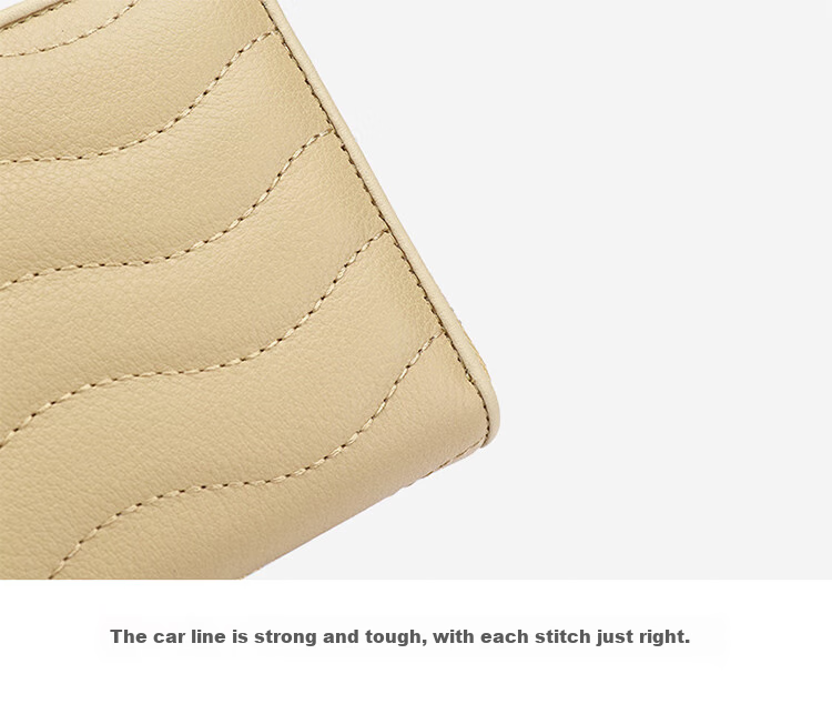 Goldlion Women's Long Wallet, Top-Grain Leather Simple Large-Capacity Clutch Purse Gift Box, Birthday Present 21