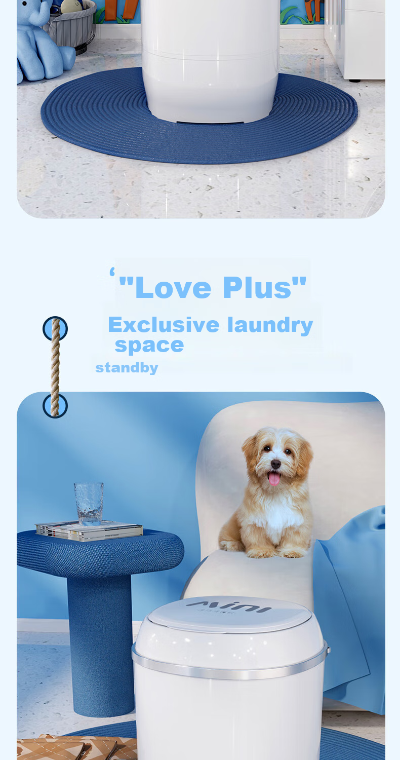 VCJ Mini Washing Machine, Compact Household Appliance for Mothers And Babies, Children's Underwear And Socks Washer, Dorm And Rental Apartment Use, Pulsator Semi-Automatic Washer-Dryer Combo 6