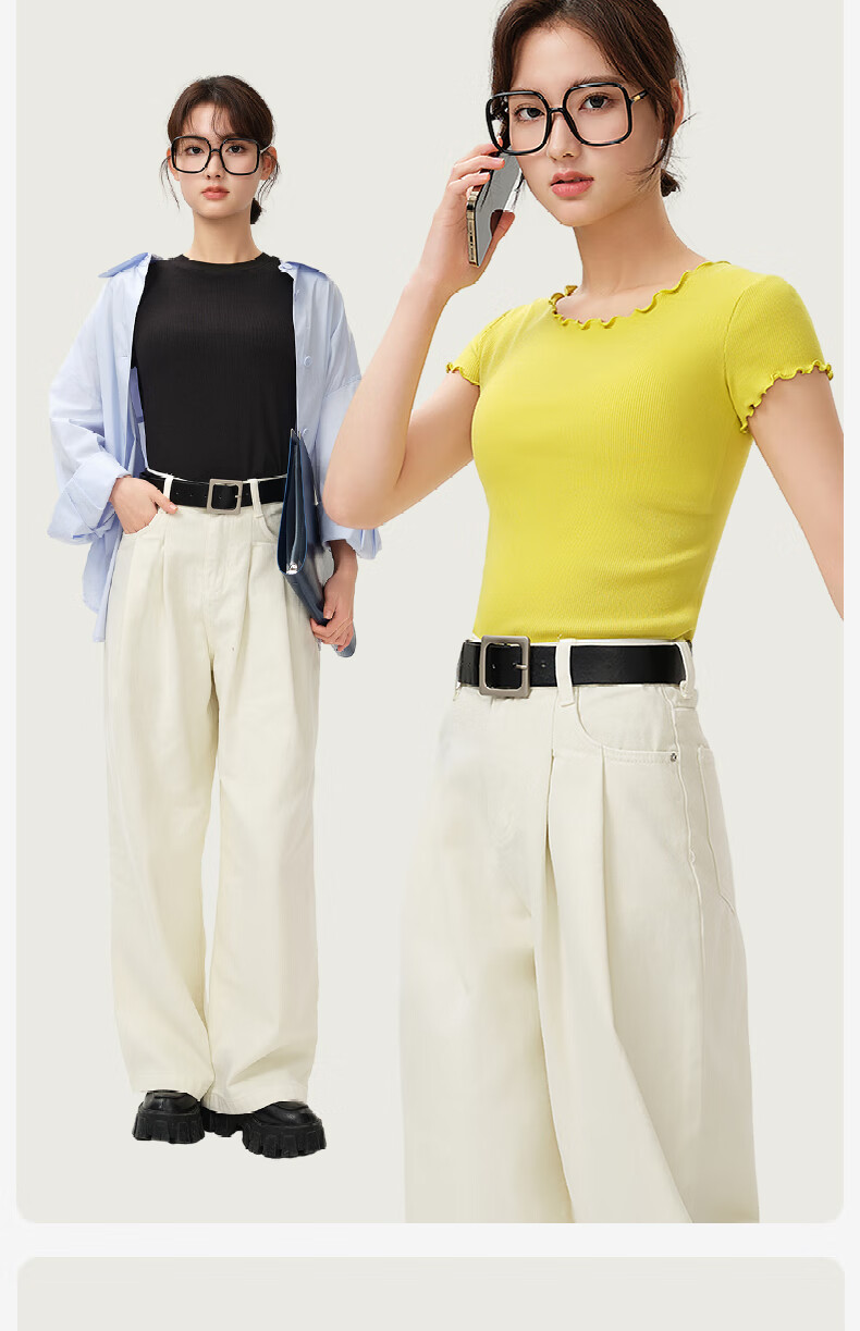 Jianyun Modal Cotton Women's Slim Fit Short Sleeve Thin Base T-Shirt Summer Wear 24