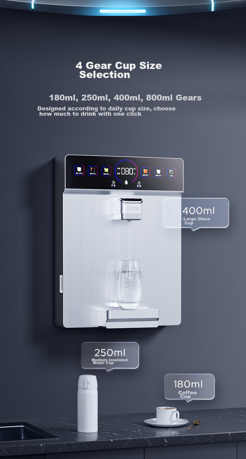 Yikaide Water Dispenser with Instant Heating And Dual-Use Purified Water System, 3-Second Rapid Heating, 6 Temperature Settings, S3G Model 5