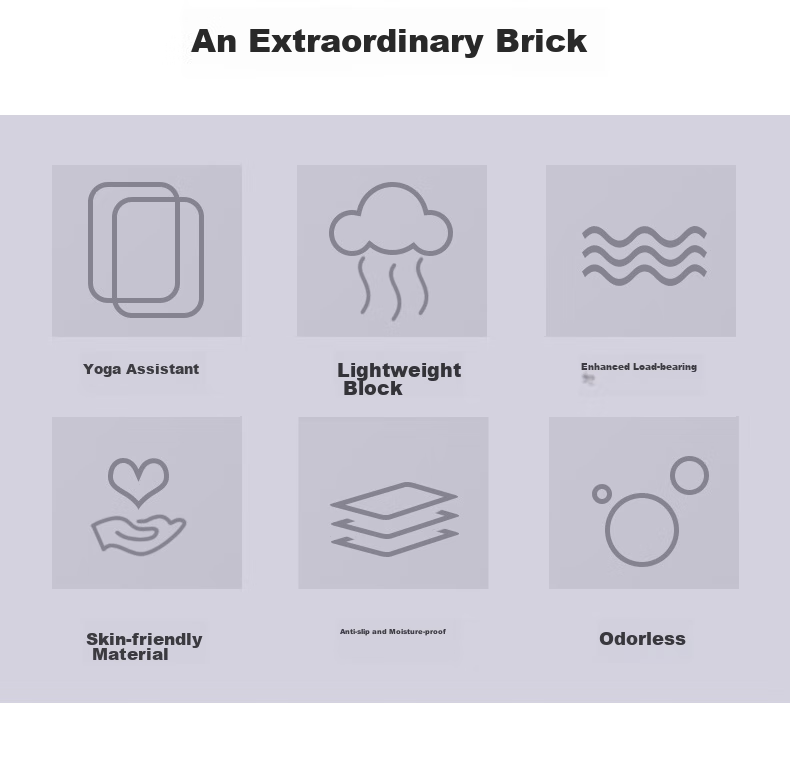 Peak Yoga Block High-Density Eco-Friendly Dance Brick Children's Practice Foam Brick Adult Yoga Aid Tool Pair Pink Blue 2