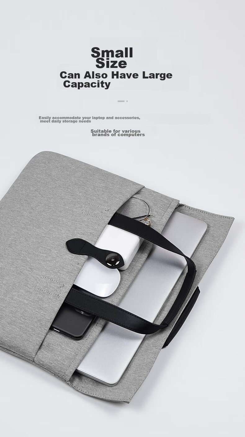 DiyiGongfang Laptop Bag Handheld Notebook Computer Bag for Business Travel Commute Suitable for Lenovo Huawei Apple Macbook Air/Pro 13-Inch ASUS HP Dell Protective Case 4