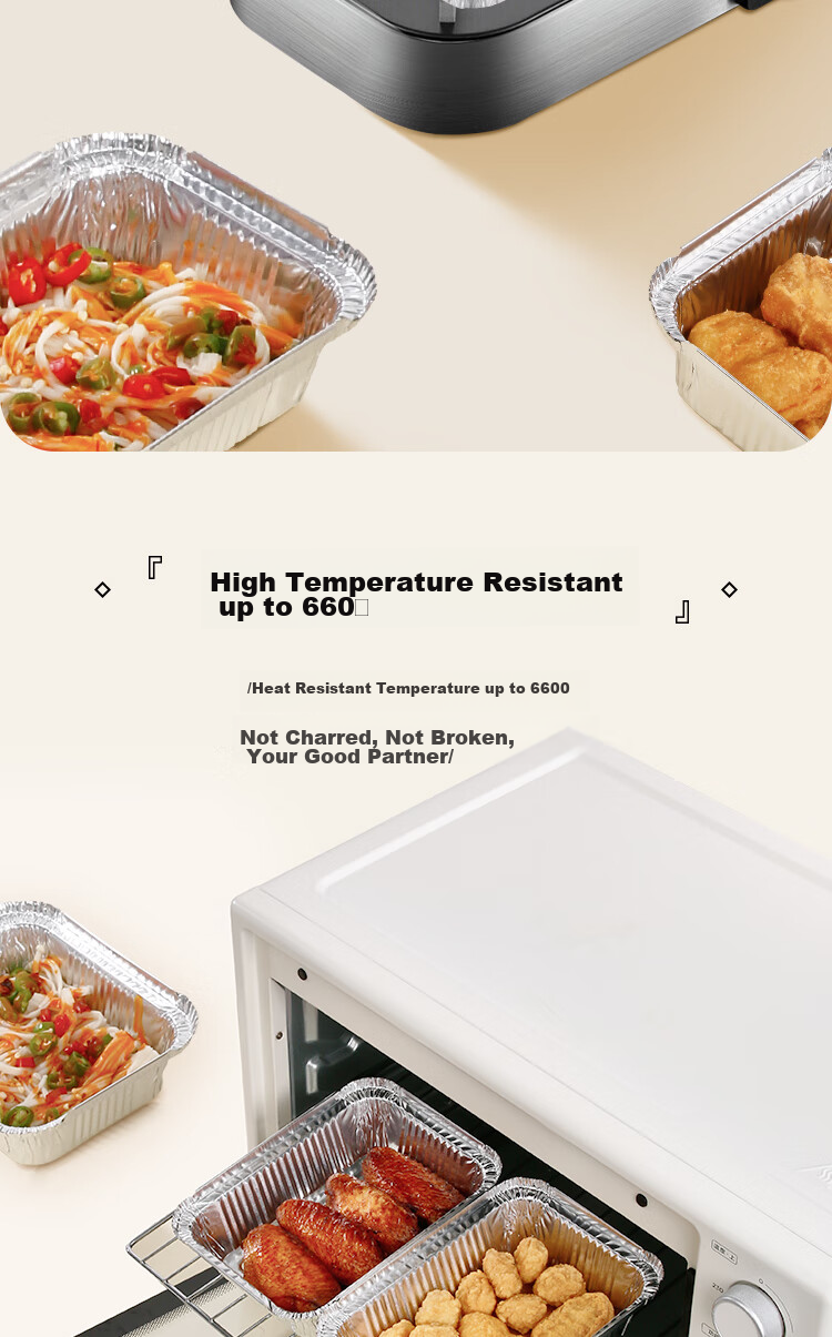 YOUAO Air Fryer Aluminum Foil Pans, 1000ml*15 Pieces, Disposable Food Containers for Barbecue, Oven, Outdoor Picnic And Camping 8