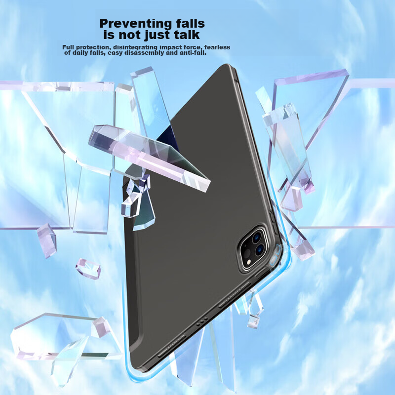 Чехол ALittleFlower для iPad Air 4/5, 10.9 дюймов, противоударный, с поддержкой Smart Sleep, черный