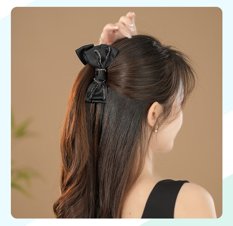 CHIMERA Hair Clip with Butterfly Bow for Low Volume, Back of Head Spring Clip, Ponytail Half-Up Hairstyle Accessory, Hair Barrette, Birthday Gift for Wome 3