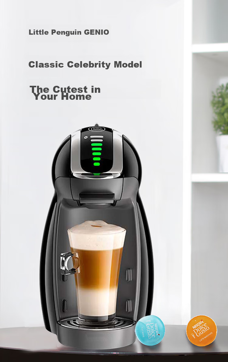 DOLCE GUSTO, Nestle, Fully Automatic Portable Capsule Coffee Machine, Genio, Little Penguin Red Capsule Machine, for Home And Office Use 2