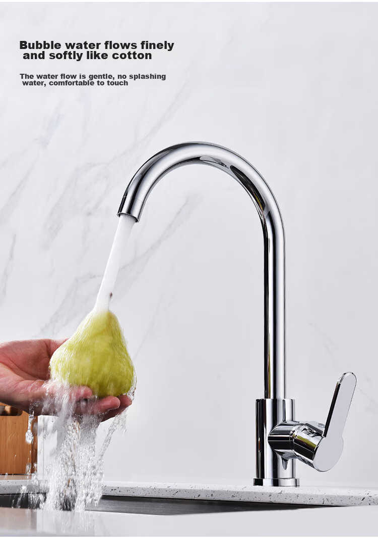Larsd Sink Faucet, Kitchen Faucet with 360° Rotating Spout, Cold And Hot Water Tap for Sink F055 5