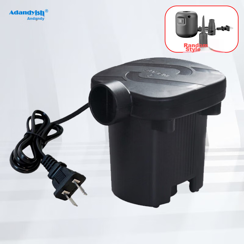 Adandyish Outdoor Furniture Electric Air Pump for Inflatable Beds, Boats, Pools, Rides, Swimming Rings And Other Items