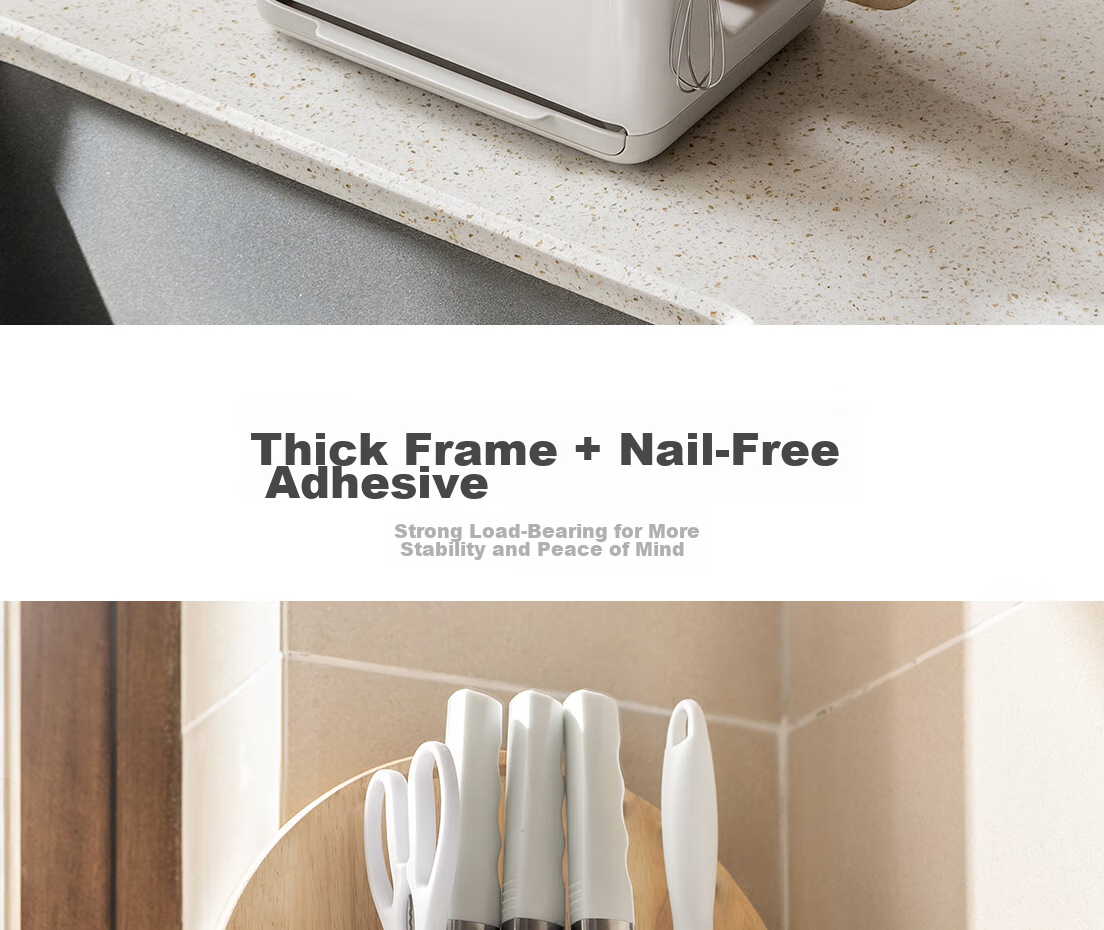Lanjiaoluo Kitchen Storage Rack, Knife Holder, Draining Rack, Cutting Board Stand, Integrated Knife And Chopping Board Organizer, Utensil Countertop Model 9