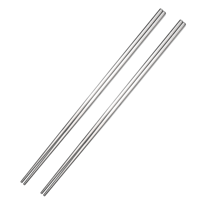 JD Original Chopsticks, Household Food-Grade 316L Stainless Steel Extended Hot Pot Chopsticks [Antibacterial And Non-Slip], 36cm*2 Pairs