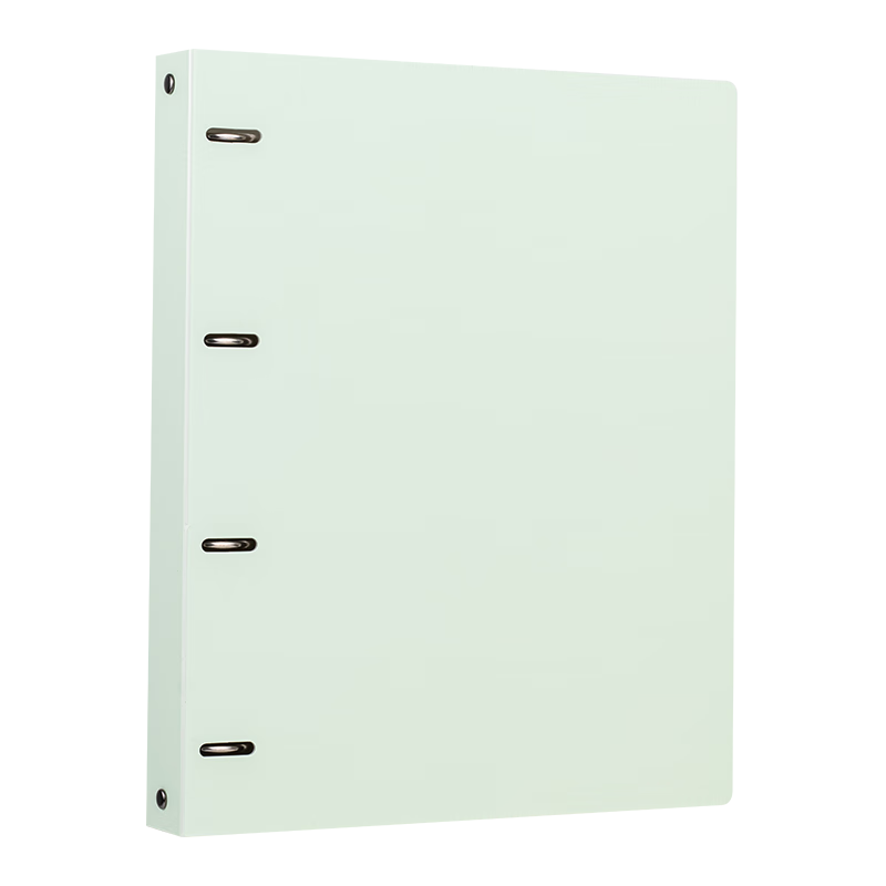 TIANSE Four-Ring File Folder, A4 Loose-Leaf Binder, Document Organizer, Multi-Functional Office Storage Solution, Colorful Perforated Large Capacity Thickened Strong Clip TS-1863 Dopamine Gree