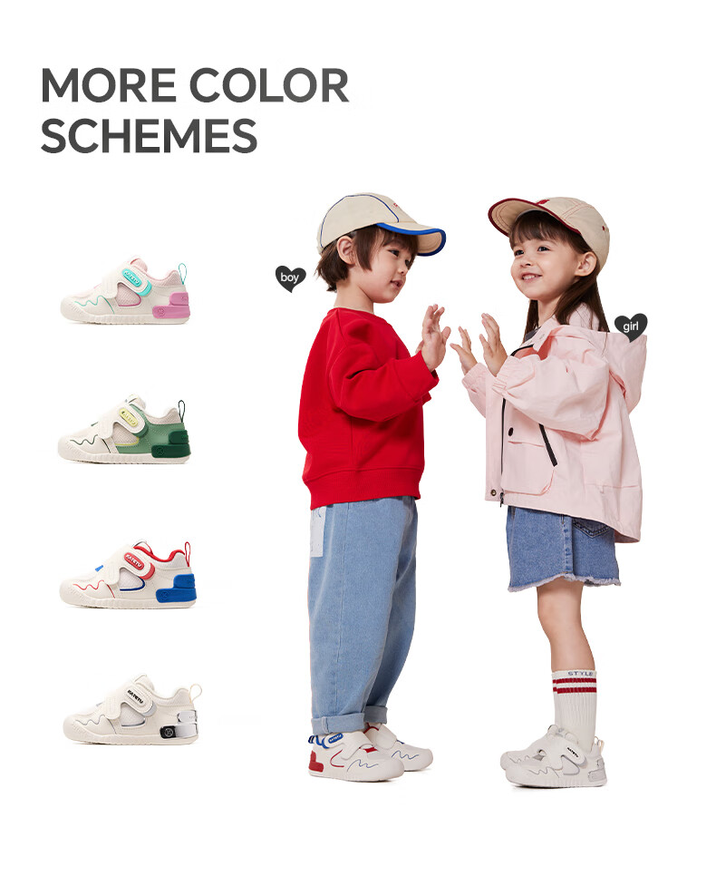 Katetu Baby Walking Shoes, Infant 1-3 Years Old Spring New Children's Shoes, Little K Shield Functional Shoes, Indoor Children's White Sneakers X4CEA26 13