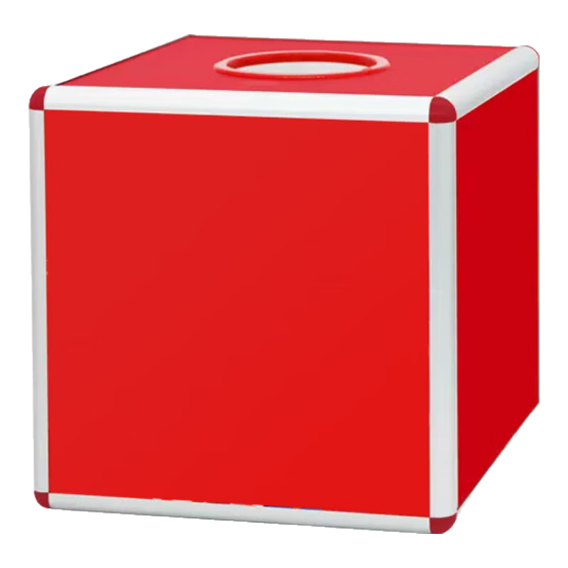Oumai Lucky Draw Box, Raffle Box, Prize Drawing Box, Prize Grabbing Box, Lottery Ball, Event Opening, Aluminum Alloy Detachable Annual Meeting Use Lucky Draw Box, Large Full Red Model (Without Balls)