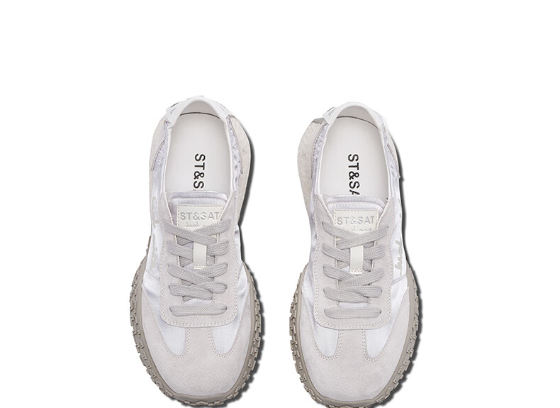 St&Sat Thick-Soled Training Shoes for Women, 2026 New Summer Style, Lightweight Breathable Soft-Soled Comfortable Non-Fatiguing Ballet Forrest Gump Sneakers 11