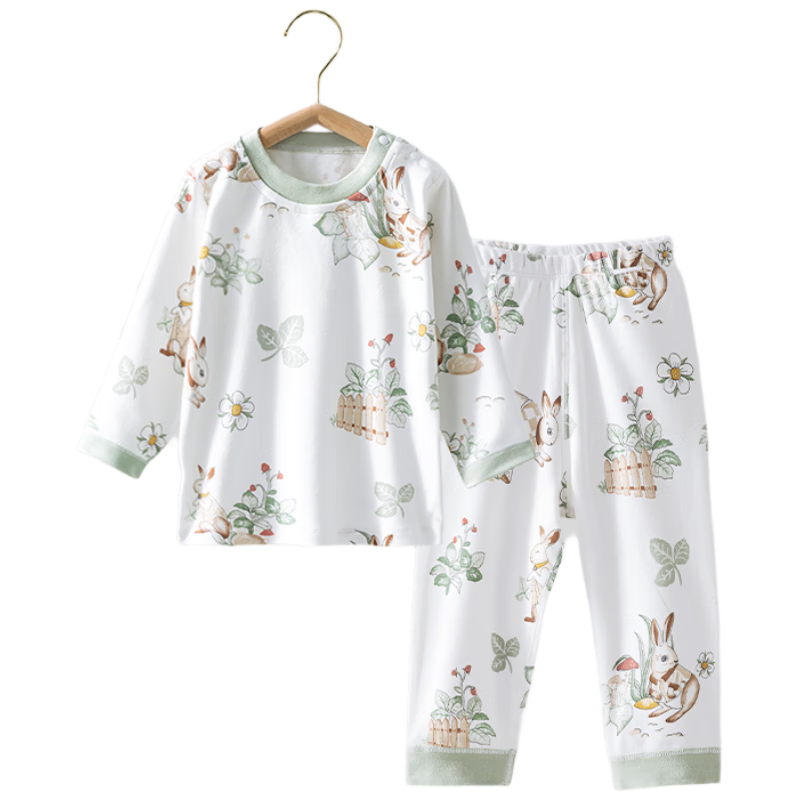 Betis Children's Pajama Set Autumn Winter 2025 New Boys Girls Baby Homewear Pure Cotton Long Sleeve Class A