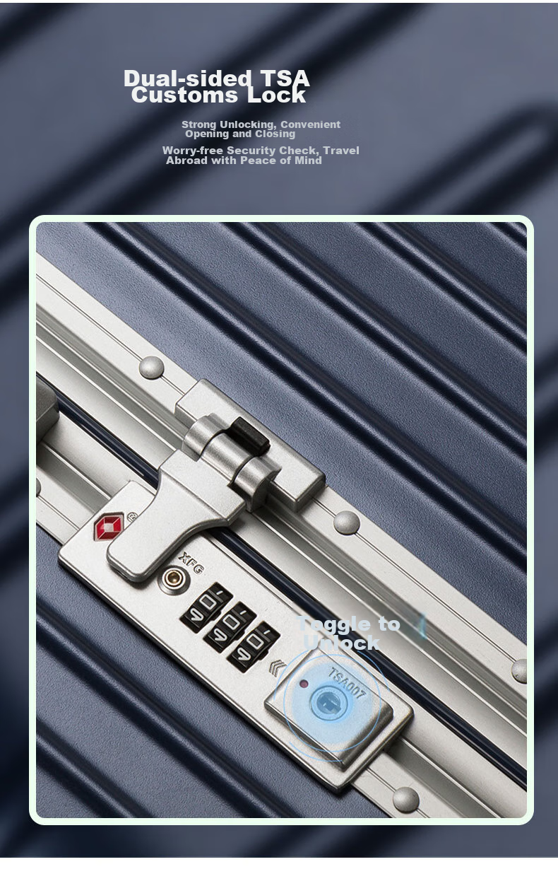 AMERICAN TOURISTER Luggage, 20-Inch Simple And Stylish Suitcase, Trolley Case for Men And Women, Travel Case with Frame, Silver Color, NH7 Combination Lock Suitcase 8
