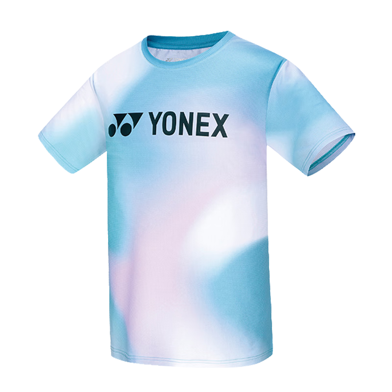 YONEX Badminton Shirt for Competition And Training, Sweat-Wicking Breathable Sports T-Shirt for Men, 115374TCR Sky Blue XO