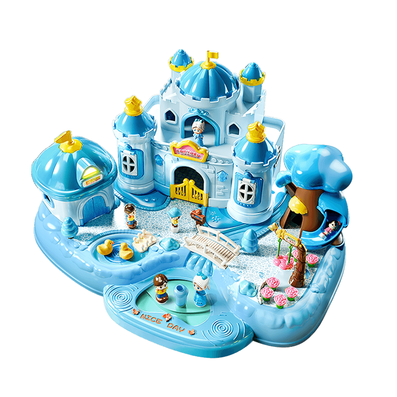 Kakabeier [Extra Large Three-Tier] Children's Toy Magnetic Pretend Play, Birthday Gift for Girls Aged 3-6 Elsa Princess Castle